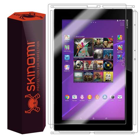 Thin, lightweight design stunning 2k screen disliked: Skinomi TechSkin - Sony Xperia Z4 Tablet Skin Protector