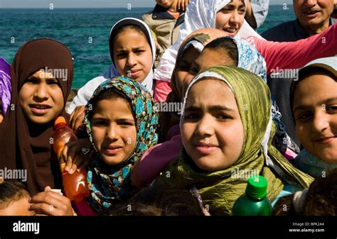 Egyptian School Girls In Alexandria Egypt Stock Photo Alamy