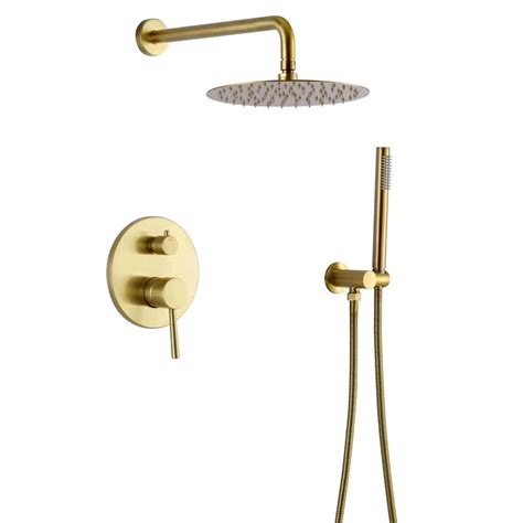 Buy Luxury Bathroom Concealed Shower Tap System Set 12inch Round Ultra