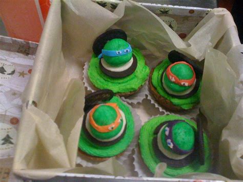 Teenage Mutant Ninja Turtle Cupcakes I Made These For My Boyfriend As