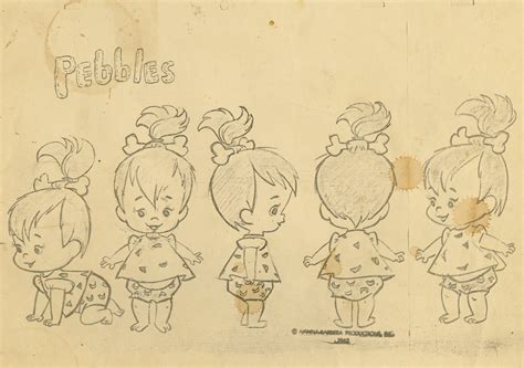 Pebbles Model Sheet Id Aprflintstones5502 Van Eaton Galleries