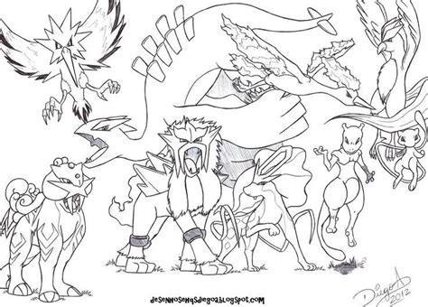 Legendary Pokemon Coloring Pages - Hd Football