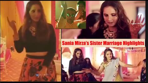 Sania Mirza Sister Anam Mirza Wedding Celebrations Video Mohammad