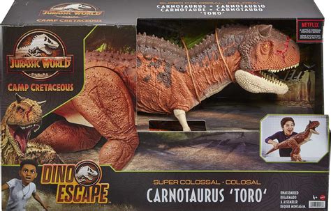 Jurassic World Colossal Carnotaurus Toro Dinosaur Action Figure Camp