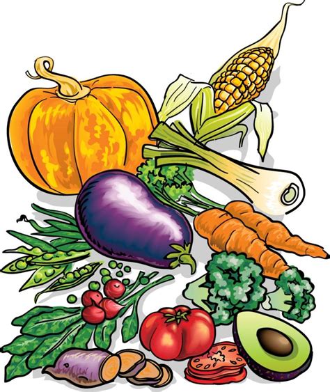 Free Fruit And Vegetables Clipart Clipart Clipartix