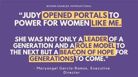 Women Enabled International On Twitter Judy Opened Portals Of Power