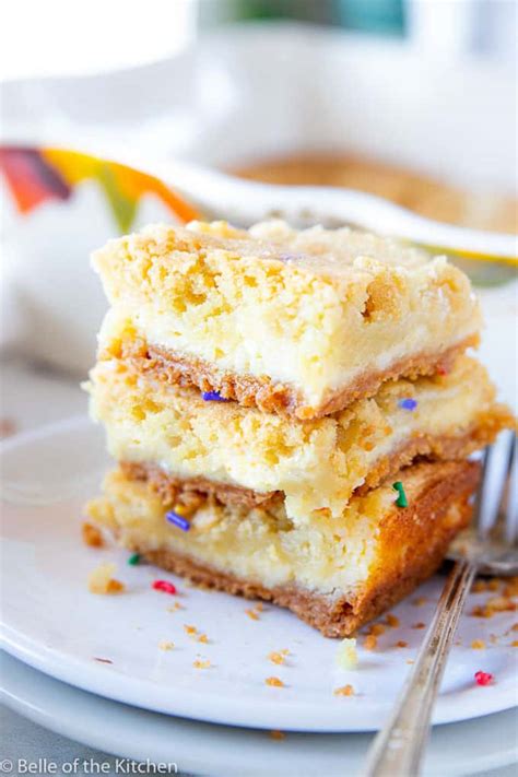 Sugar Cookie Cheesecake Bars Belle Of The Kitchen
