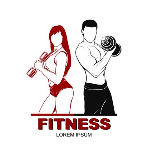 Fitness Couple Stock Vectors Royalty Free Fitness Couple Illustrations