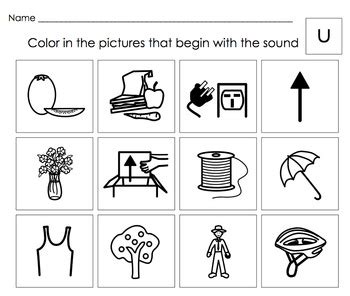 Favor de no quitar los creditos si los van a compartir o reproducir en otro lado. Beginning Letter Sounds Activities: Letters S,T,U (short ...