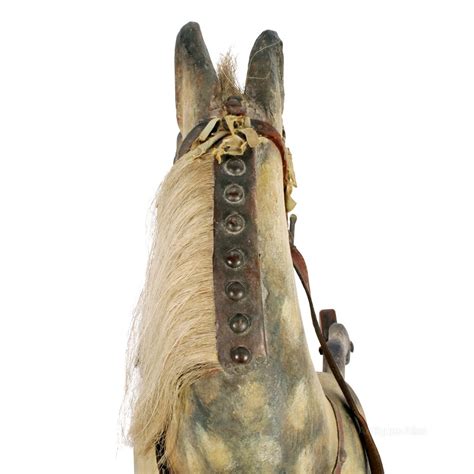 Antiques Atlas Edwardian Carved Wood Rocking Horse
