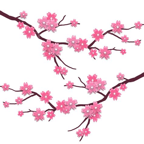 Spring Cherry Blossom Png Picture Spring Flower Paper Cut Cherry Blossom Illustration Spring
