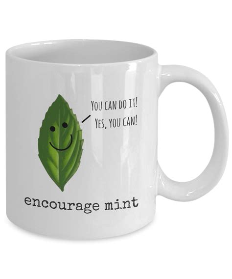 Funny Pun Encourage Mint You Can Do It Inspirational