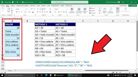 Aprenda A Extraer Información De Las Celdas En Excel Referencias De