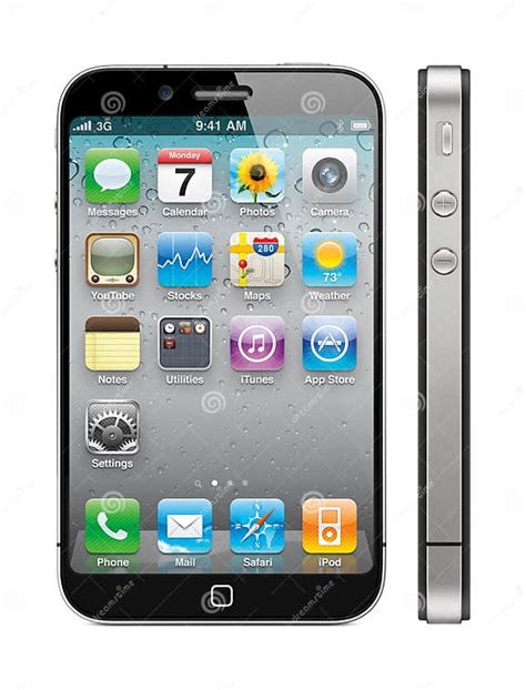 New Apple Iphone 5 Concept Editorial Stock Image Illustration Of Glass