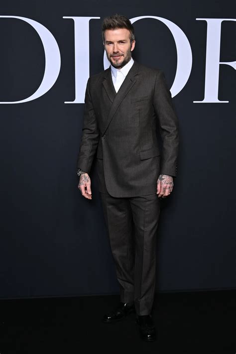 David Beckham Brown Suits