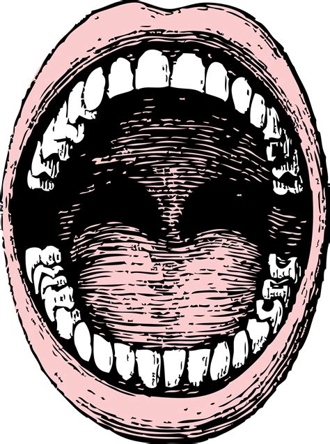 Mouth Clip Art Black And White Free Clipart Images 4