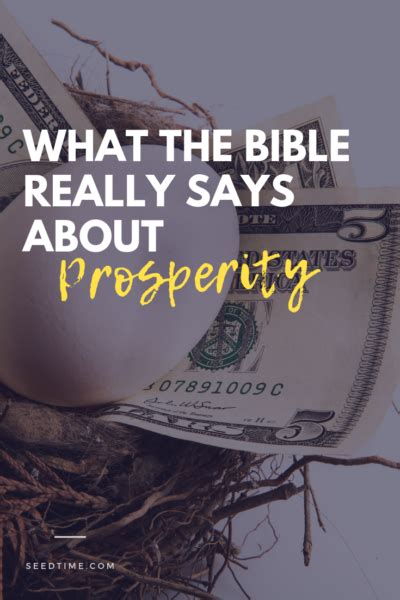 What The Bible Really Says About Prosperity Seedtime