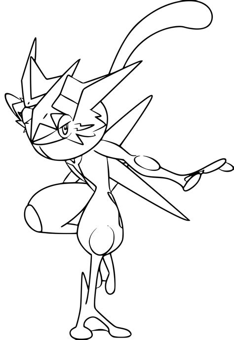 Greninja Pokemon Coloring Page Pokemon Pokemon Coloring Pages Pokemon