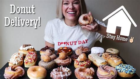 Trying Every Donut At Cardigan Donuts Mukbang Delivered While Self