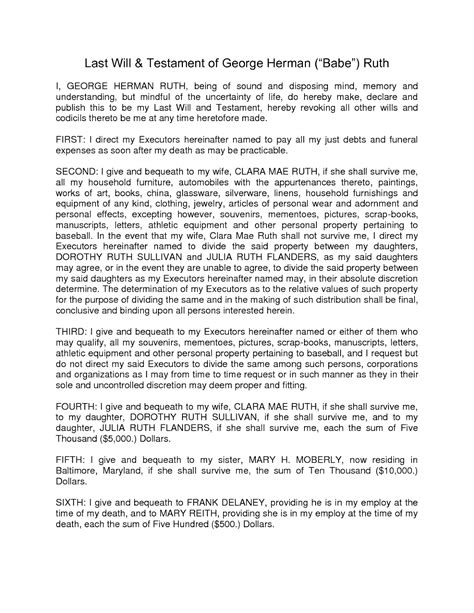 This is an example of a will that you can print then fill in the blanks. Estate Planning in California: Last Will and Testament