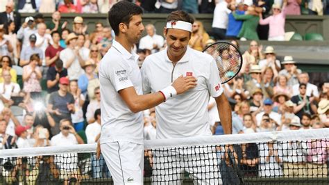 Wimbledon's matches can be viewed on espn or espn2. Novak Djokovic, Roger Federer on opposite sides of ...