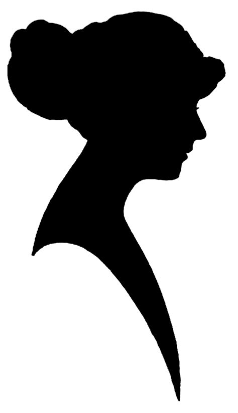 Victorian Silhouette Head
