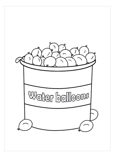 Water Balloon Coloring Pages And Coloring Book 6000 Coloring Pages