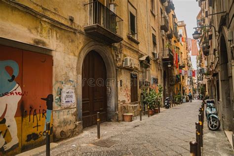 The Old Ancient District Of Naples Quartieri Spagnoli Slums Old