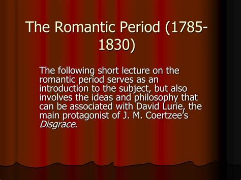 Ppt The Romantic Period 1785 1830 Powerpoint Presentation Free