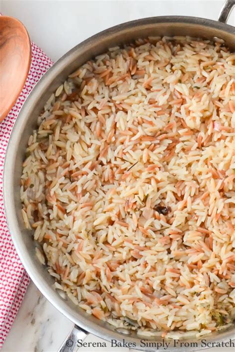 Rice Pilaf With Orzo Serena Bakes Simply From Scratch