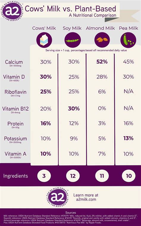Cows' Milk vs. Plant-Based Alternatives: A Nutritional ...