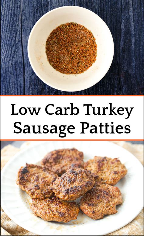 Turkey Sausage Patties Recipe Easy Healthy Low Carb Breakfast Sausage