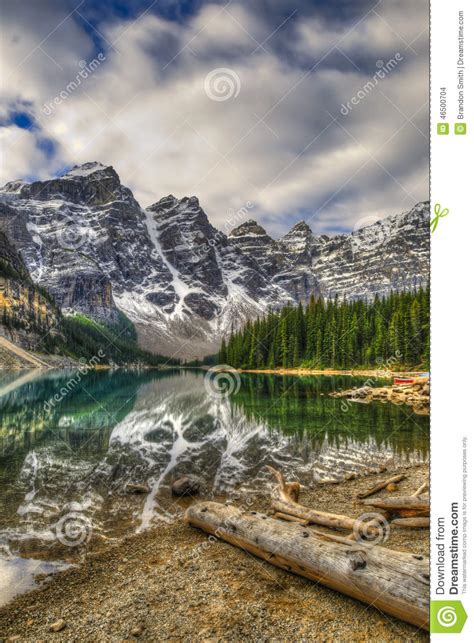 Moraine Lake Stock Photo Image Of Beautiful Lake Turquise 46500704