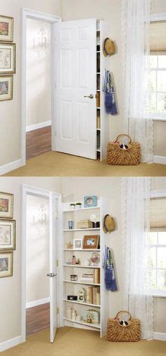 Make Use Of That Wall Space Behind The Door With Narrow Built In