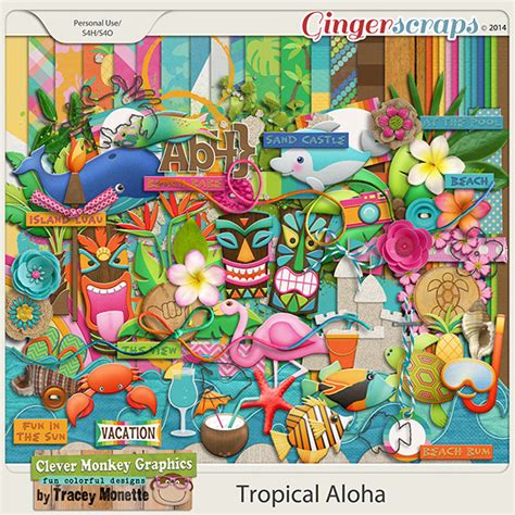 Gingerscraps Kits Tropical Aloha By Clever Monkey
