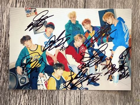 Signed Bts Autographed Group Photo Love Yourself Tear K Pop 46