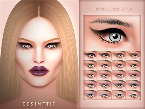 Eyeliner N21 By Cosimetic At Tsr Sims 4 Updates