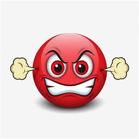 Some emoji implementations represent combinations of two regional indicator letters as a single flag symbol. Röd arg smiley — Stock vektor #89303068 — Depositphotos