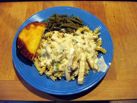 The Potluck Vegetarian Vege Chicken Rotini Alfredo