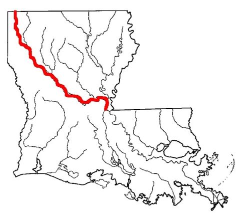 La History Chap 1 Louisiana Rivers And Lakes Map Flashcards Quizlet
