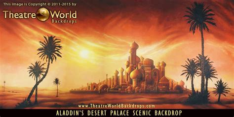 Theatreworld Backdrops Aladdins Desert Palace Scenic Backdrop Rent Me