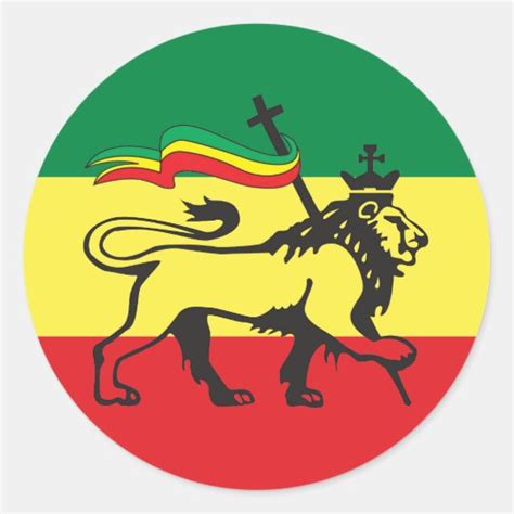 Lion Of Judah Rastafara Jah Rastafari Sticker
