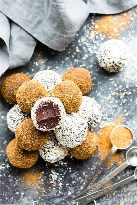 Paleo Chocolate Fudge Truffles Are Made With Coconut Milk And Almond