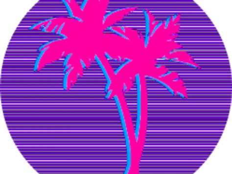 Vaporwave Clipart Transparent Pink Coqueiro Vaporwave Png Free