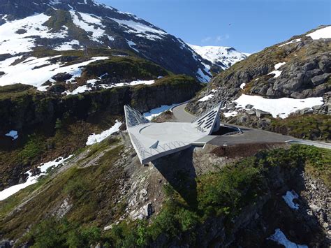 This Triangular Viewing Platform Perched On The Edge Of A Mountain Was