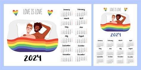Calendar Layout For Women Have Sex Lesbian Gay Lgbt Month Of