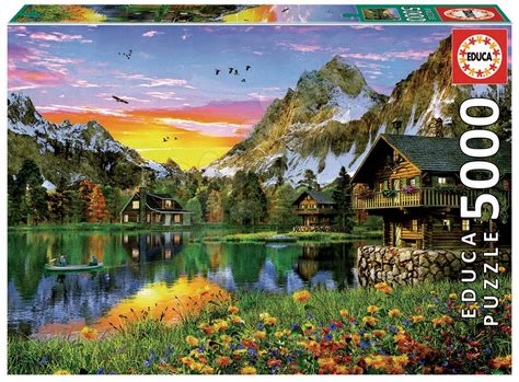 Puzzle Alpine Lake Educa 5000