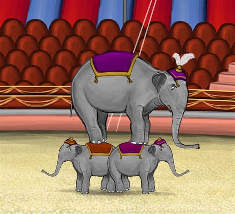 Matriarch Elephant Practicing Pyramid 3 Dumbo By Louisetheanimator On Deviantart