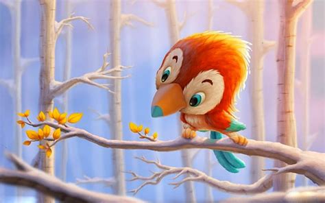 Cute Animated Bird Wallpapers