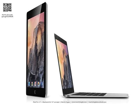 Battle Of The 12 Inches New Macbook Air And Ipad Pro Shown Off In Mockups